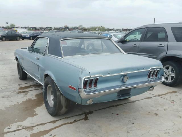 8F01C111963 - 1968 FORD MUSTANG GRAY photo 3