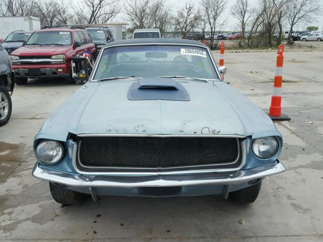 8F01C111963 - 1968 FORD MUSTANG GRAY photo 9