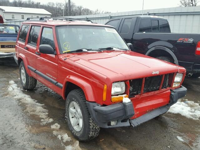 1J4FF48S21L564426 - 2001 JEEP CHEROKEE S RED photo 1