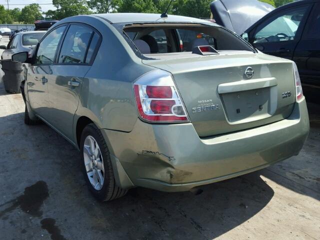 3N1AB61E17L604877 - 2007 NISSAN SENTRA 2.0 GREEN photo 3