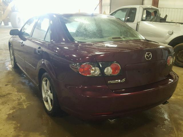 1YVHP80C575M24501 - 2007 MAZDA MAZDA 6 BURGUNDY photo 3