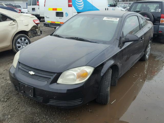 1G1AK15F177349406 - 2007 CHEVROLET COBALT LS BLACK photo 2