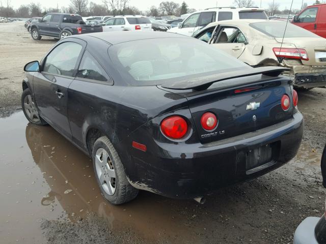 1G1AK15F177349406 - 2007 CHEVROLET COBALT LS BLACK photo 3