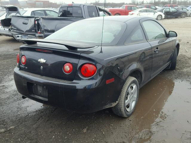 1G1AK15F177349406 - 2007 CHEVROLET COBALT LS BLACK photo 4