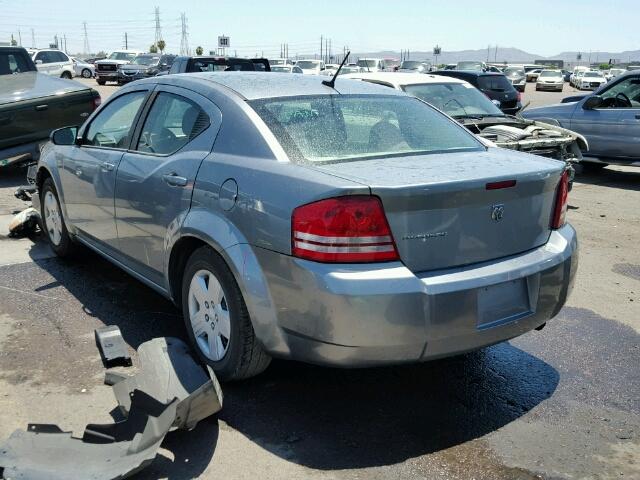 1B3LC46J88N207313 - 2008 DODGE AVENGER SE SILVER photo 3