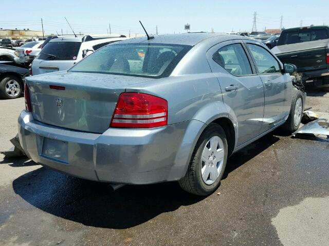 1B3LC46J88N207313 - 2008 DODGE AVENGER SE SILVER photo 4