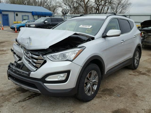 5XYZU3LBXDG116994 - 2013 HYUNDAI SANTA FE S SILVER photo 2