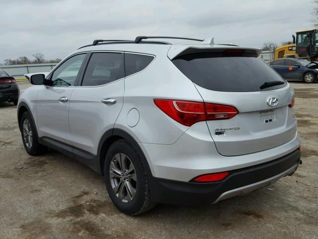 5XYZU3LBXDG116994 - 2013 HYUNDAI SANTA FE S SILVER photo 3