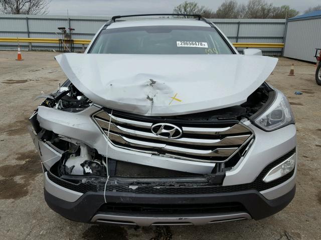 5XYZU3LBXDG116994 - 2013 HYUNDAI SANTA FE S SILVER photo 9