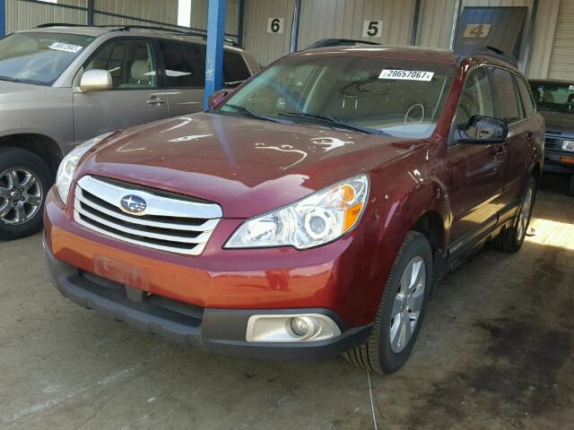 4S4BRBCC4C3215234 - 2012 SUBARU OUTBACK MAROON photo 2