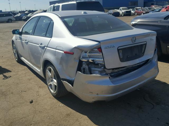 19UUA66296A072104 - 2006 ACURA 3.2TL SILVER photo 3