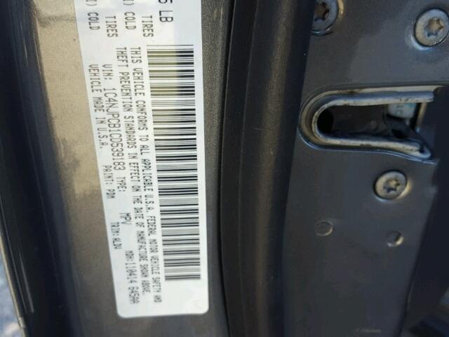 1C4NJPCB1CD539183 - 2012 JEEP PATRIOT LI GRAY photo 10