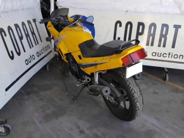 JKAEXMF184DA04463 - 2004 KAWASAKI EX250 F YELLOW photo 3