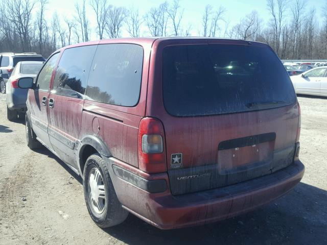 1GNDX03E53D252819 - 2003 CHEVROLET VENTURE RED photo 3