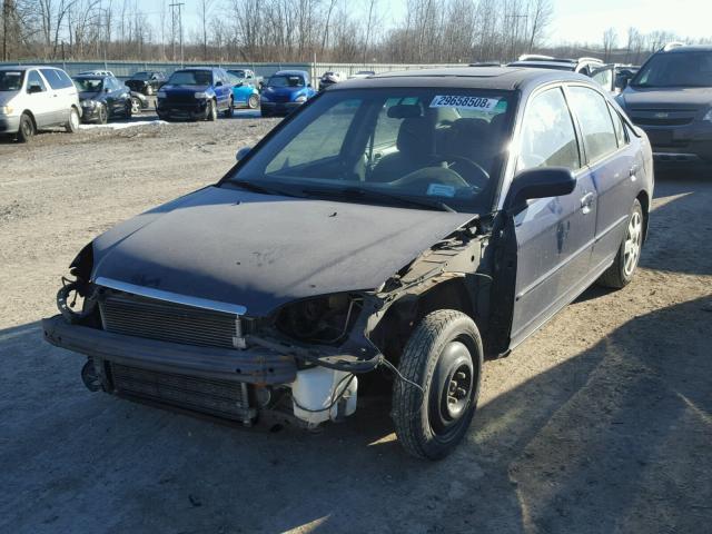 1HGES25781L075712 - 2001 HONDA CIVIC EX Mavi foto 2