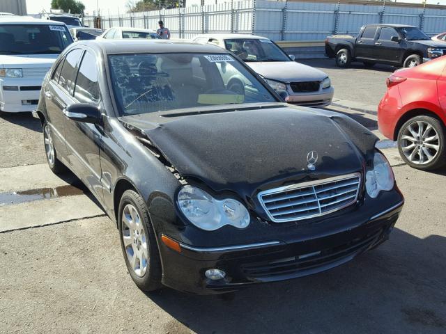 WDBRF54H46A831294 - 2006 MERCEDES-BENZ C GENERATI BLACK photo 1