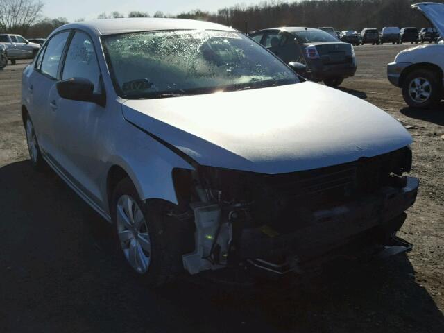 3VW2K7AJ6DM362949 - 2013 VOLKSWAGEN JETTA BASE ვერცხლისფერი ფოტო 1