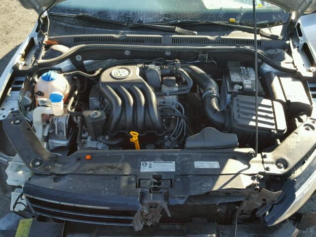 3VW2K7AJ6DM362949 - 2013 VOLKSWAGEN JETTA BASE ვერცხლისფერი ფოტო 7