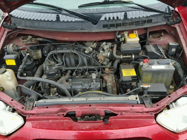 4N2ZN15T61D811035 - 2001 NISSAN QUEST GXE RED photo 7