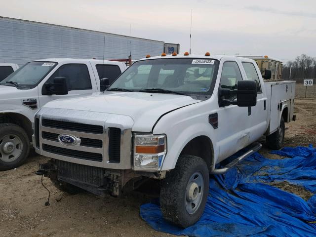 1FTSW21R88EC02034 - 2008 FORD F250 SUPER WHITE photo 2