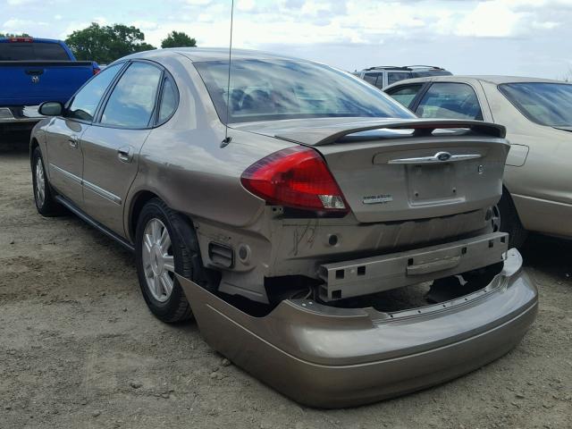 1FAHP56S93A216504 - 2003 FORD TAURUS SEL GOLD photo 3