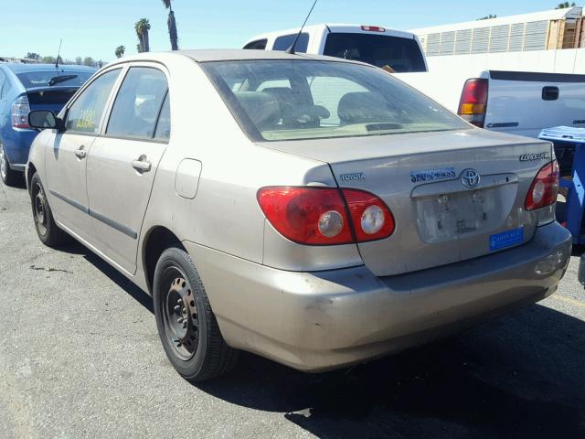 1NXBR32E45Z388547 - 2005 TOYOTA COROLLA CE BEIGE photo 3