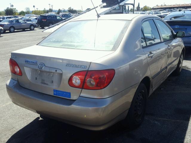 1NXBR32E45Z388547 - 2005 TOYOTA COROLLA CE BEIGE photo 4