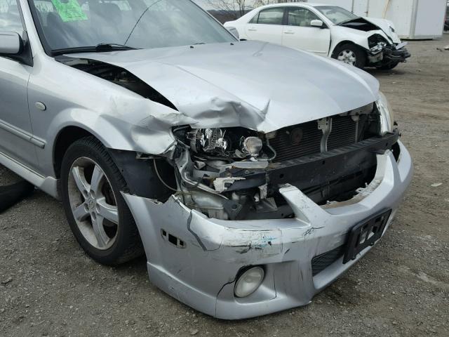 JM1BJ245531127610 - 2003 MAZDA PROTEGE PR SILVER photo 9