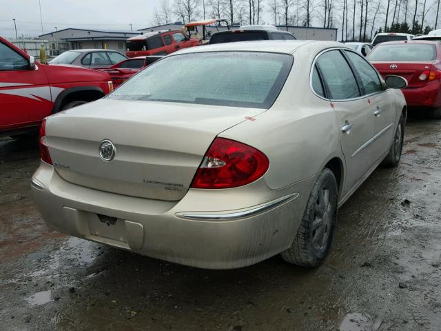 2G4WD582691122019 - 2009 BUICK LACROSSE C GOLD photo 4