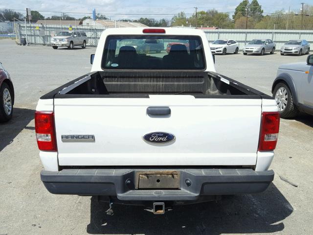 1FTYR14D39PA12806 - 2009 FORD RANGER SUP WHITE photo 6