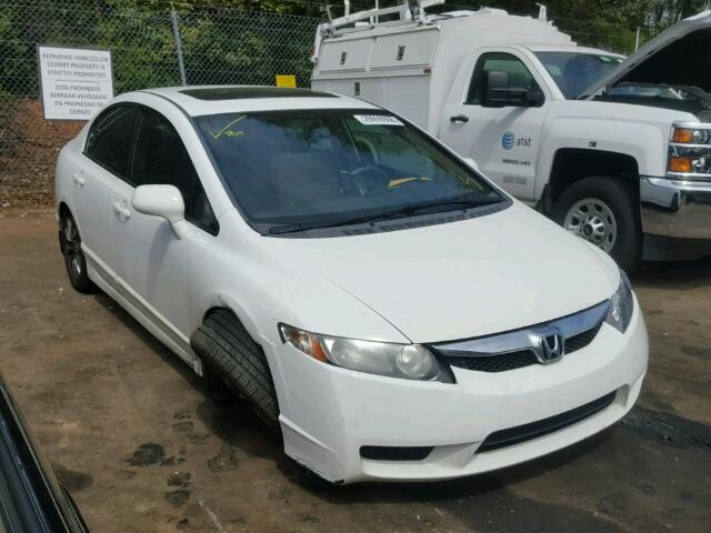 2HGFA16809H317250 - 2009 HONDA CIVIC EX WHITE photo 1