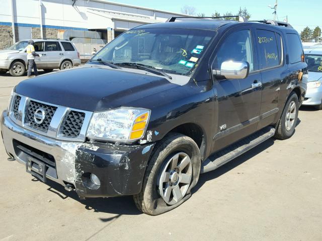 5N1AA08B66N741476 - 2006 NISSAN ARMADA SE BLACK photo 2