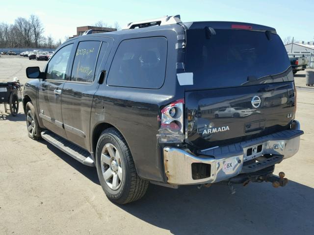 5N1AA08B66N741476 - 2006 NISSAN ARMADA SE BLACK photo 3