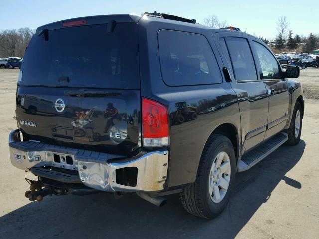 5N1AA08B66N741476 - 2006 NISSAN ARMADA SE BLACK photo 4