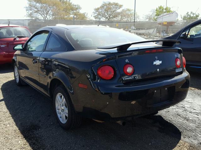 1G1AL15F667834412 - 2006 CHEVROLET COBALT LT BLACK photo 3