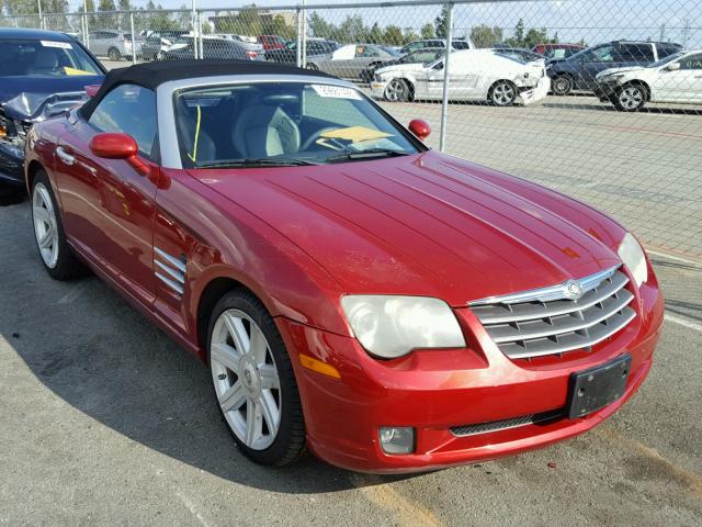 1C3AN65L65X055888 - 2005 CHRYSLER CROSSFIRE RED photo 1