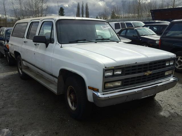 1GNGR26N6MF152118 - 1991 CHEVROLET SUBURBAN R WHITE photo 1