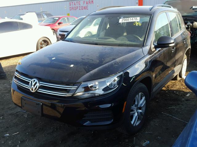 WVGBV7AX8GW027643 - 2016 VOLKSWAGEN TIGUAN S BLACK photo 2