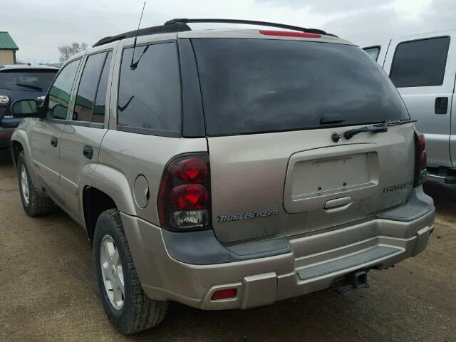 1GNDS13S522491047 - 2002 CHEVROLET TRAILBLAZE SILVER photo 3