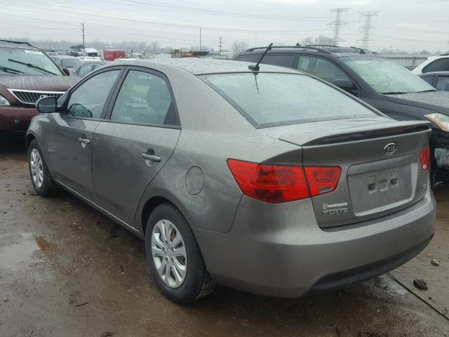 KNAFU4A27C5488857 - 2012 KIA FORTE EX GRAY photo 3