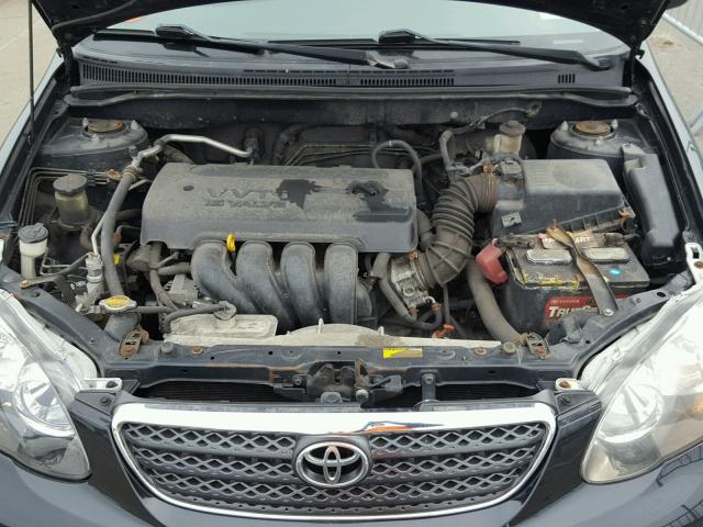 2T1BR32EX7C727980 - 2007 TOYOTA COROLLA CE BLACK photo 7