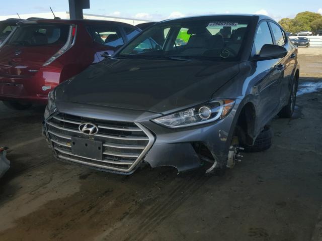 5NPD84LF2JH294703 - 2018 HYUNDAI ELANTRA SE GRAY photo 2