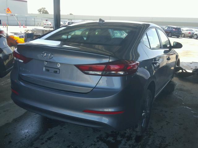 5NPD84LF2JH294703 - 2018 HYUNDAI ELANTRA SE GRAY photo 4