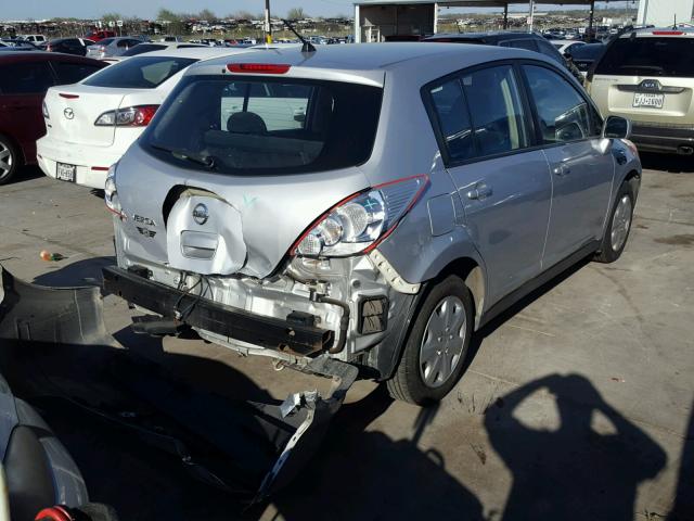 3N1BC1CP5AL417197 - 2010 NISSAN VERSA S SILVER photo 4