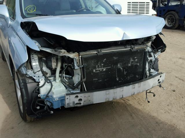 2T2BK1BA3AC026447 - 2010 LEXUS RX 350 BLUE photo 9