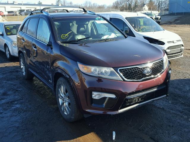 5XYKWDA23BG092927 - 2011 KIA SORENTO SX MAROON photo 1