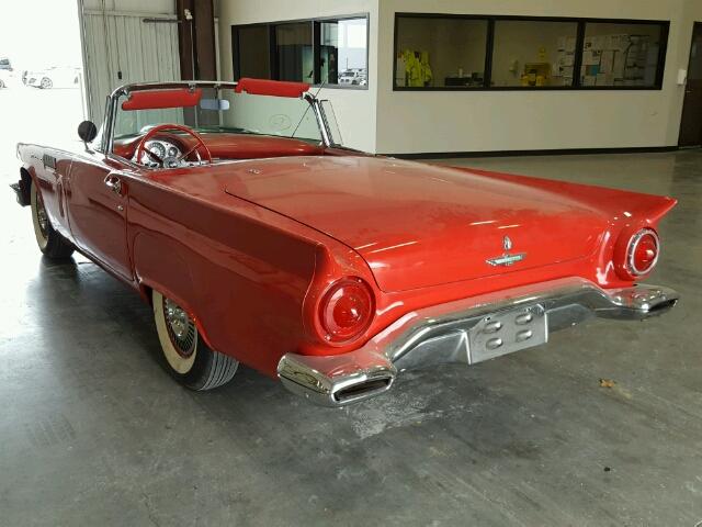 D7FH109867 - 1957 FORD T BIRD RED photo 3