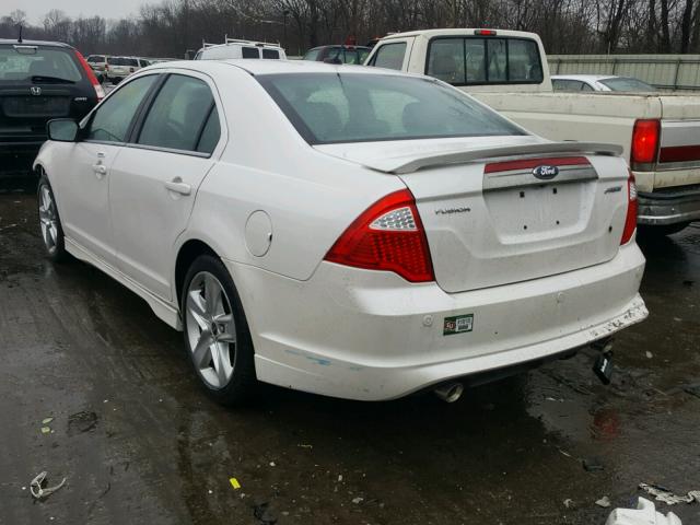 3FAHP0KC4BR328066 - 2011 FORD FUSION SPO WHITE photo 3