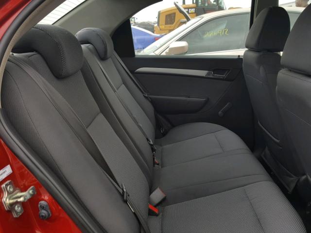 KL1TD5DE6AB103070 - 2010 CHEVROLET AVEO LS 红色 照片 6