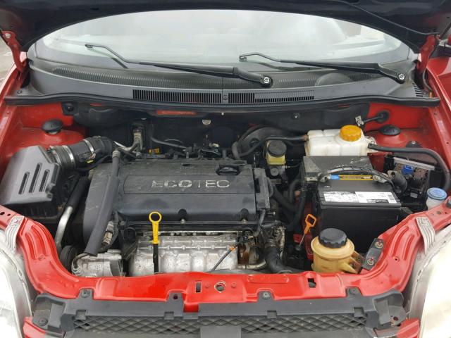 KL1TD5DE6AB103070 - 2010 CHEVROLET AVEO LS 红色 照片 7